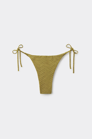 תחתוני ביקיני קשירה ברזילאיים Olive Green Sparkling Touch