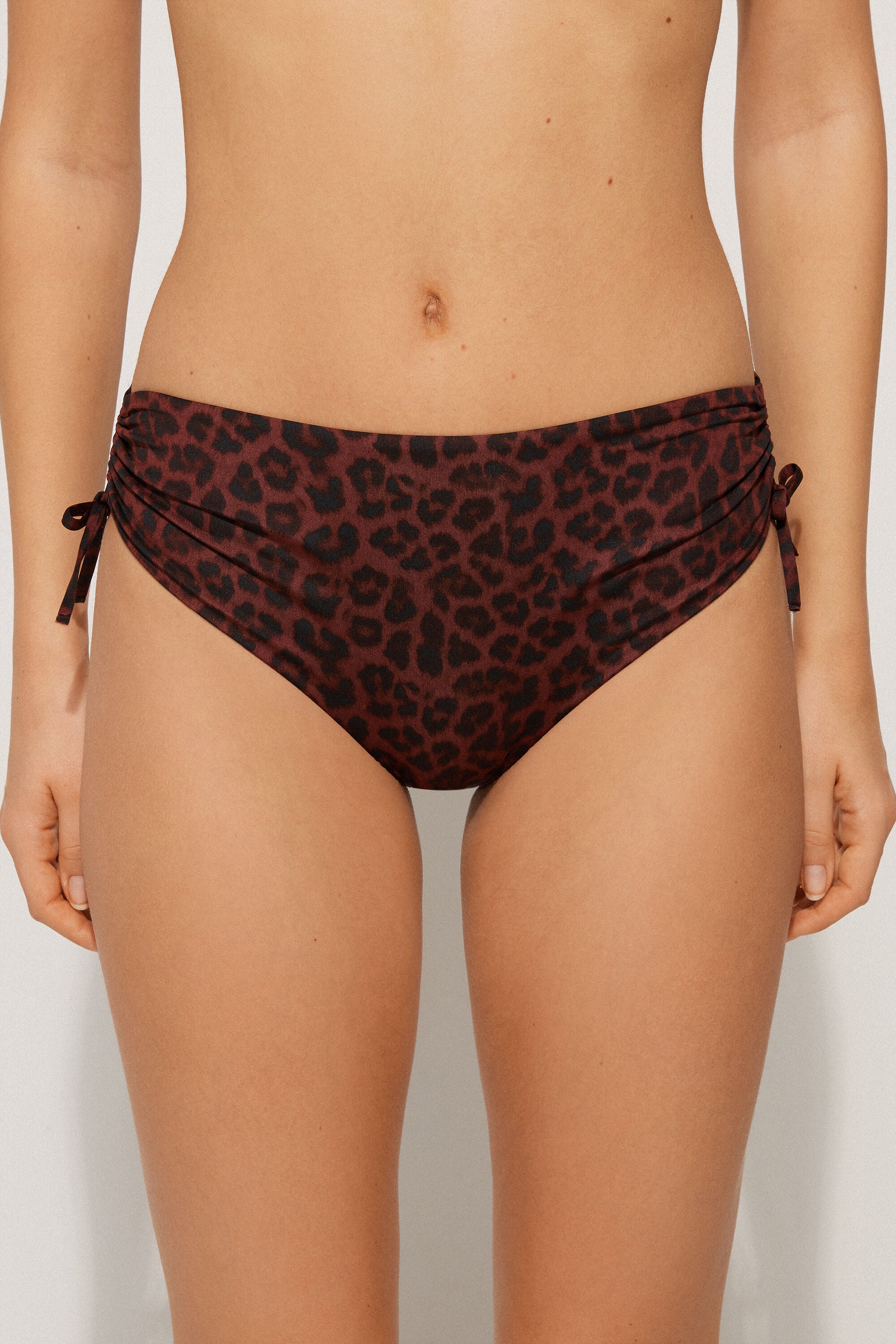 תחתוני ביקיני שרוך Savage Brown High-Waist