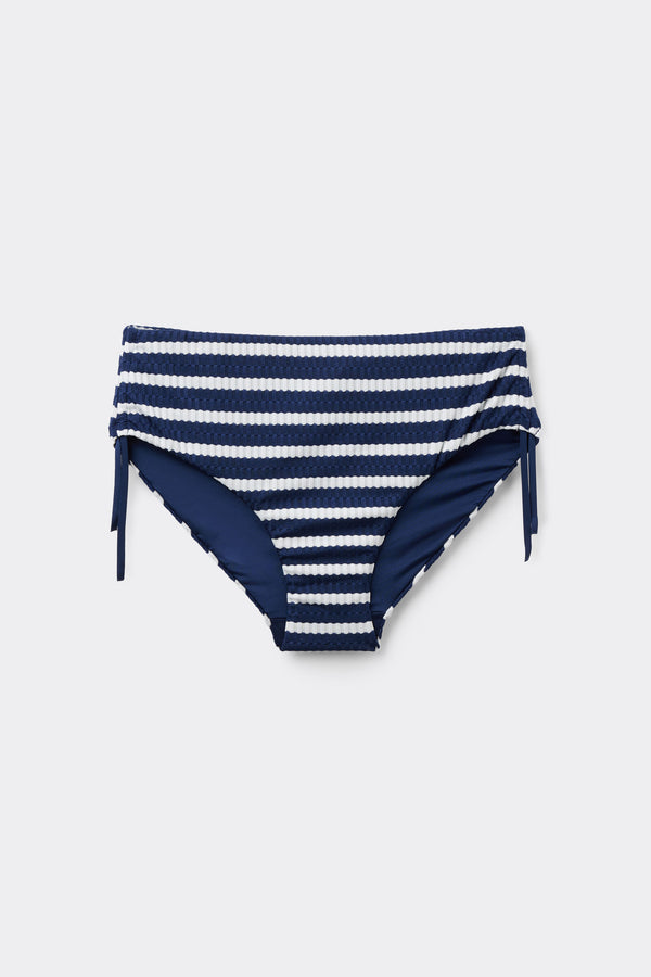 תחתוני ביקיני בגזרה גבוהה עם שרוך כיווץ Sailor Stripes