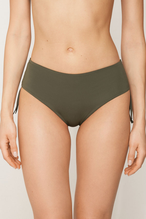 תחתוני ביקיני עם שרוך כיווץ Timeless Look Camo Green