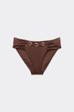 תחתוני ביקיני בגזרה גבוהה Brown Royal Essence