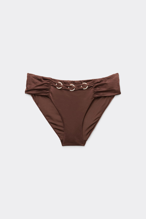 תחתוני ביקיני בגזרה גבוהה Brown Royal Essence
