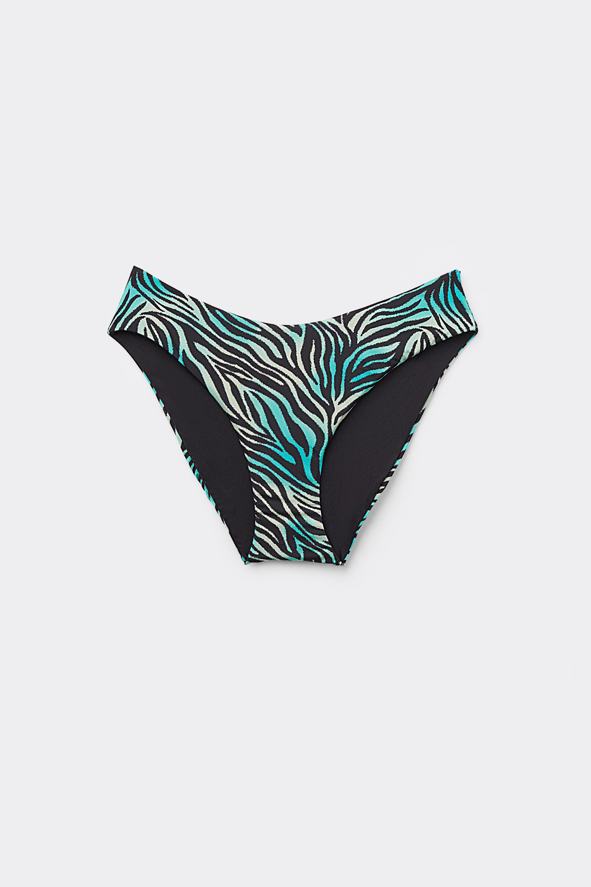 תחתוני ביקיני Colorful Zebra High-Leg