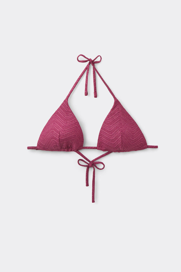 חזיית ביקיני משולשים Mauve Sparkling Touch