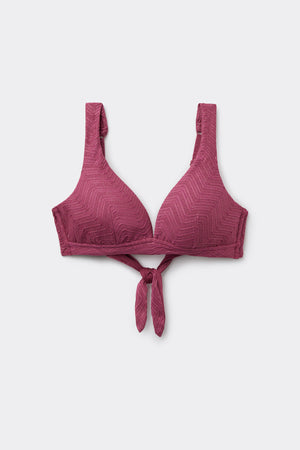 חזיית ביקיני משולשים עם כתפיות רחבות Mauve Sparkling Touch