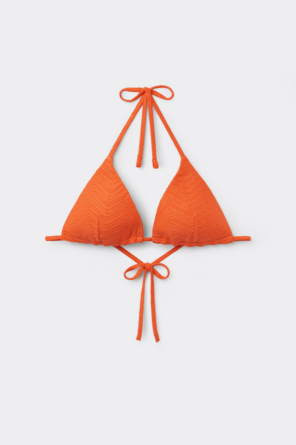 חזיית ביקיני משולשים Orange Sparkling Touch