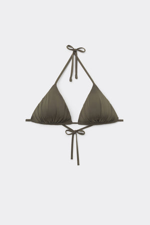 חזיית ביקיני משולשים Timeless Look Camo Green