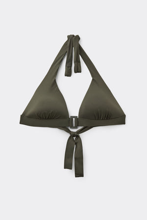 חזיית ביקיני משולשים Timeless Look Camo Green