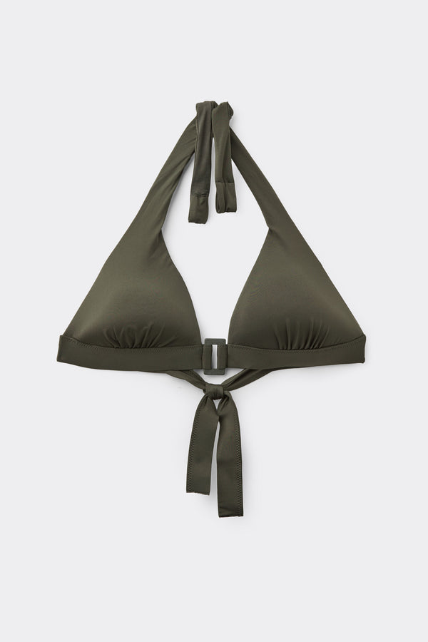 חזיית ביקיני משולשים Timeless Look Camo Green
