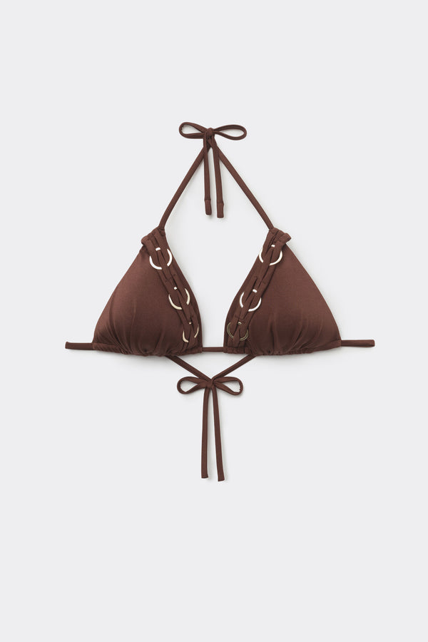 חזיית ביקיני משולשים Brown Royal Essence
