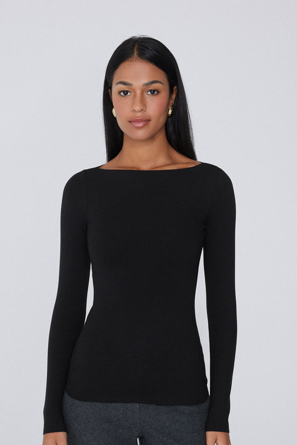 חולצה תרמית Invisible עם מפתח סירה