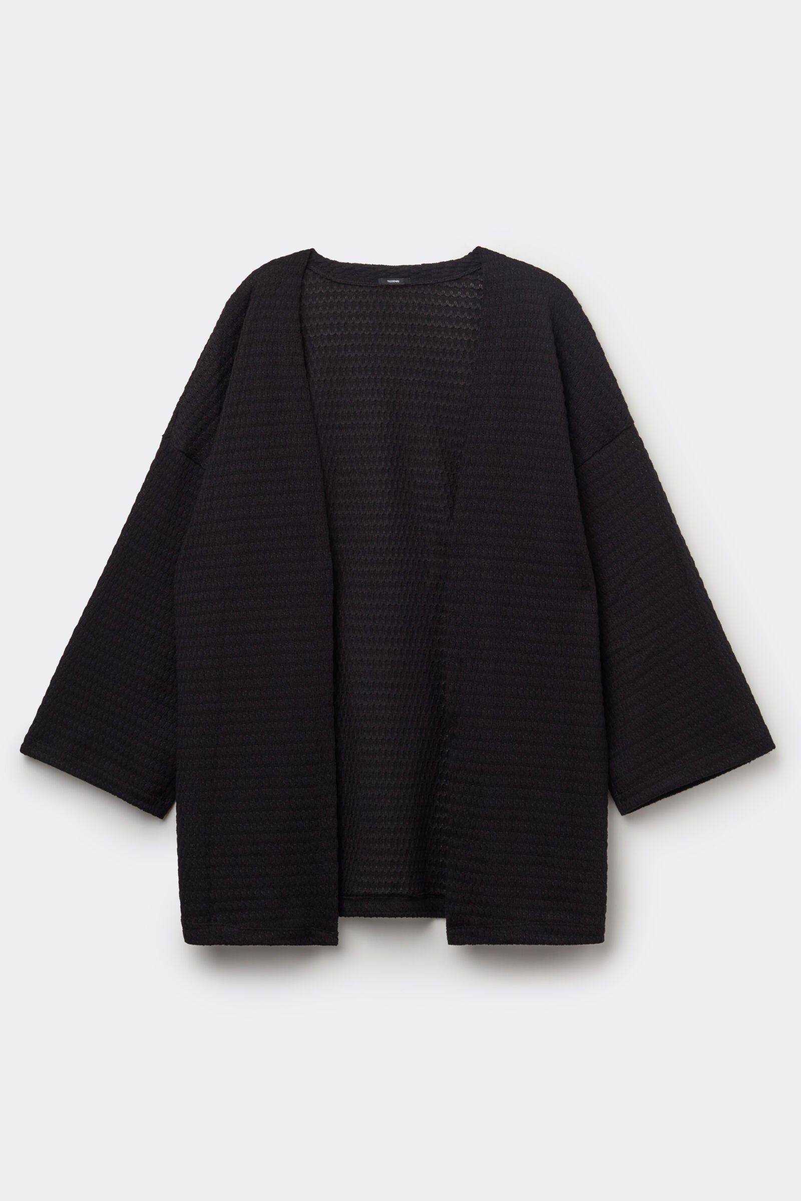 קרדיגן קימונו בסריגת קרושה