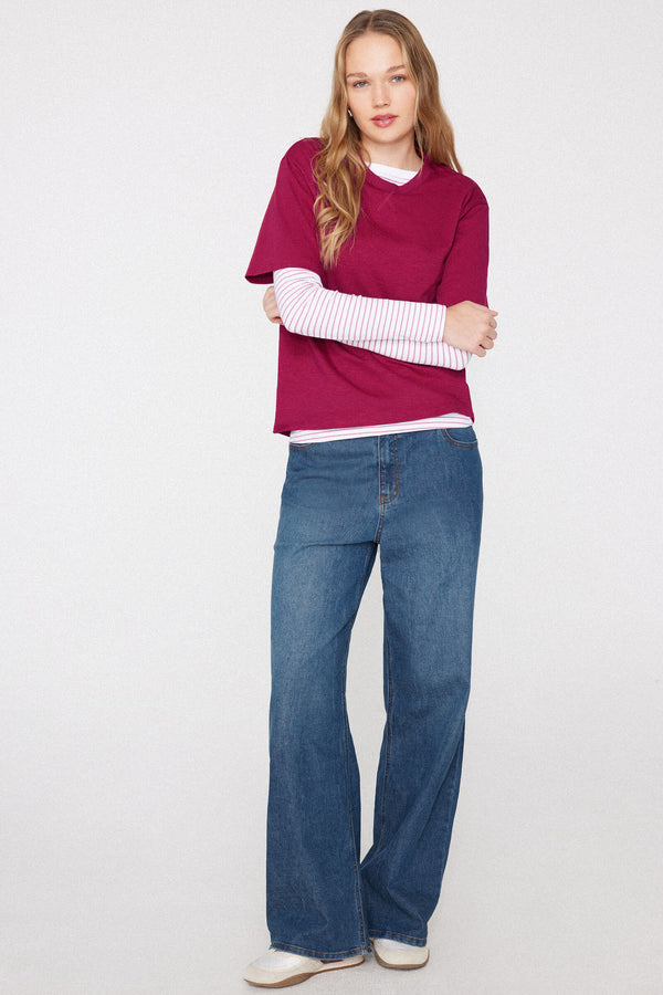 טי שירט 100% Slub Cotton