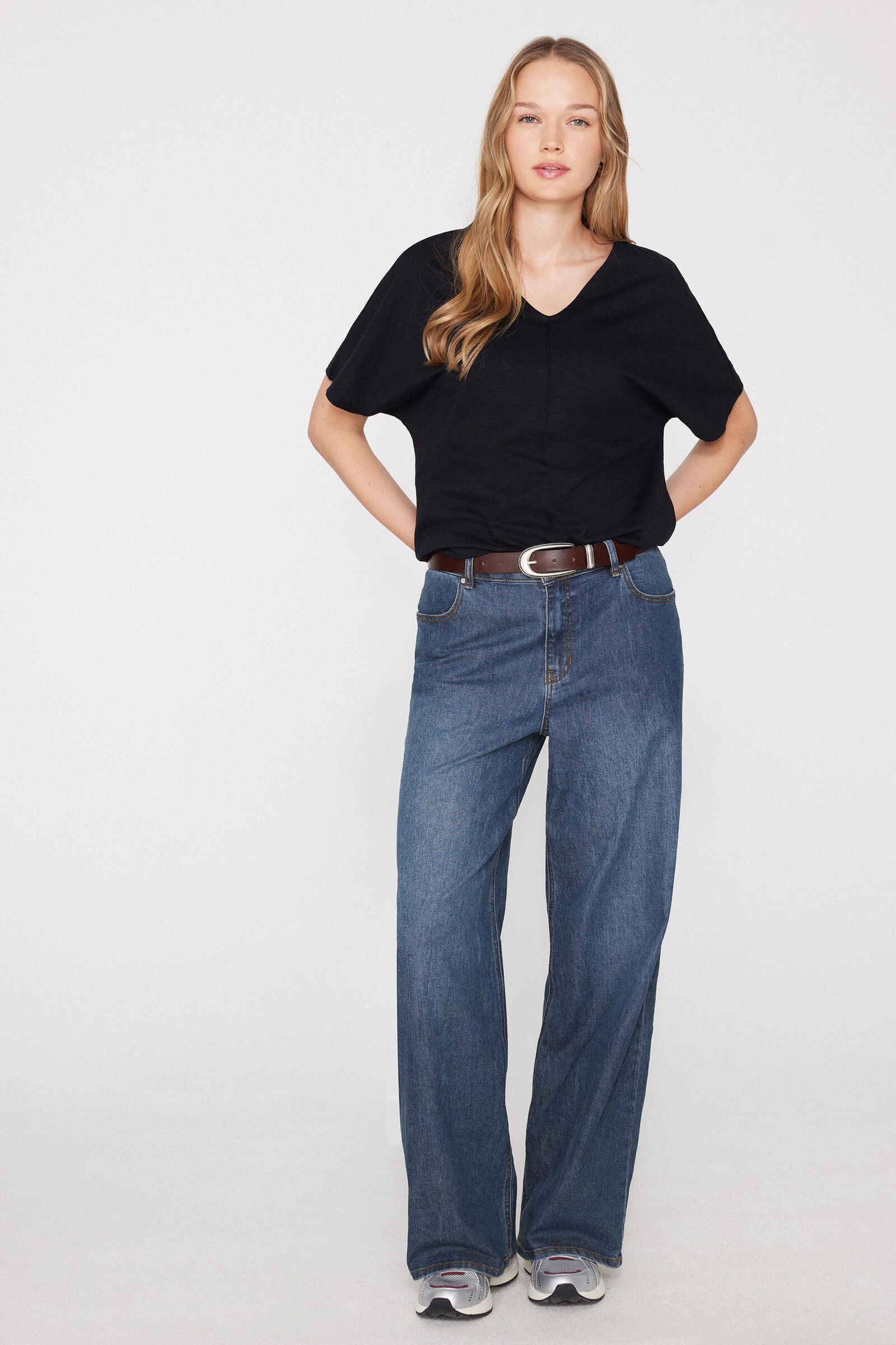 טי שירט 100% Slub Cotton V