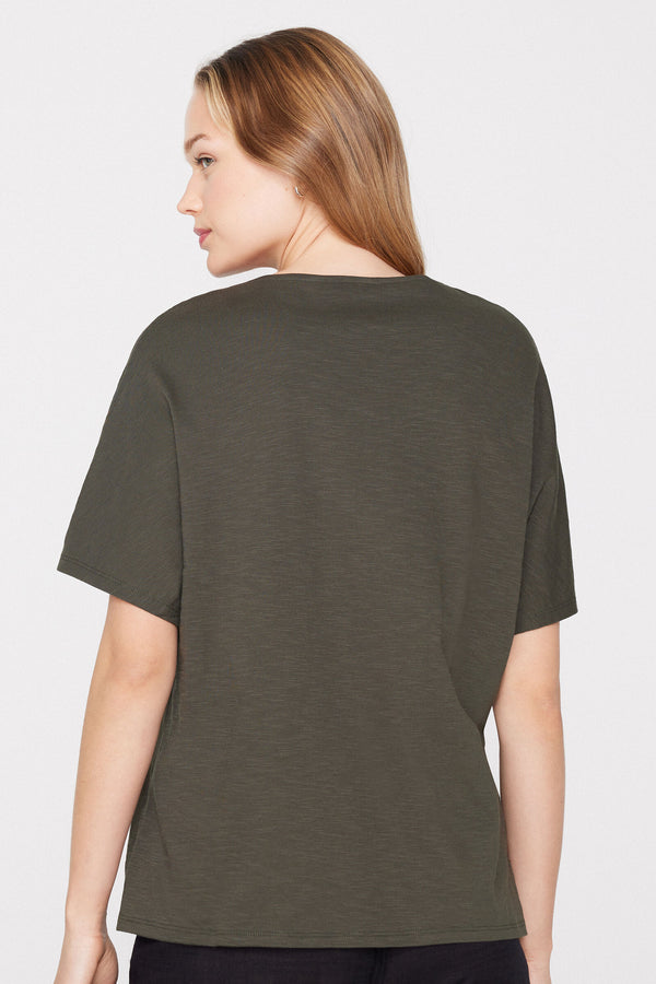 טי שירט 100% Slub Cotton V