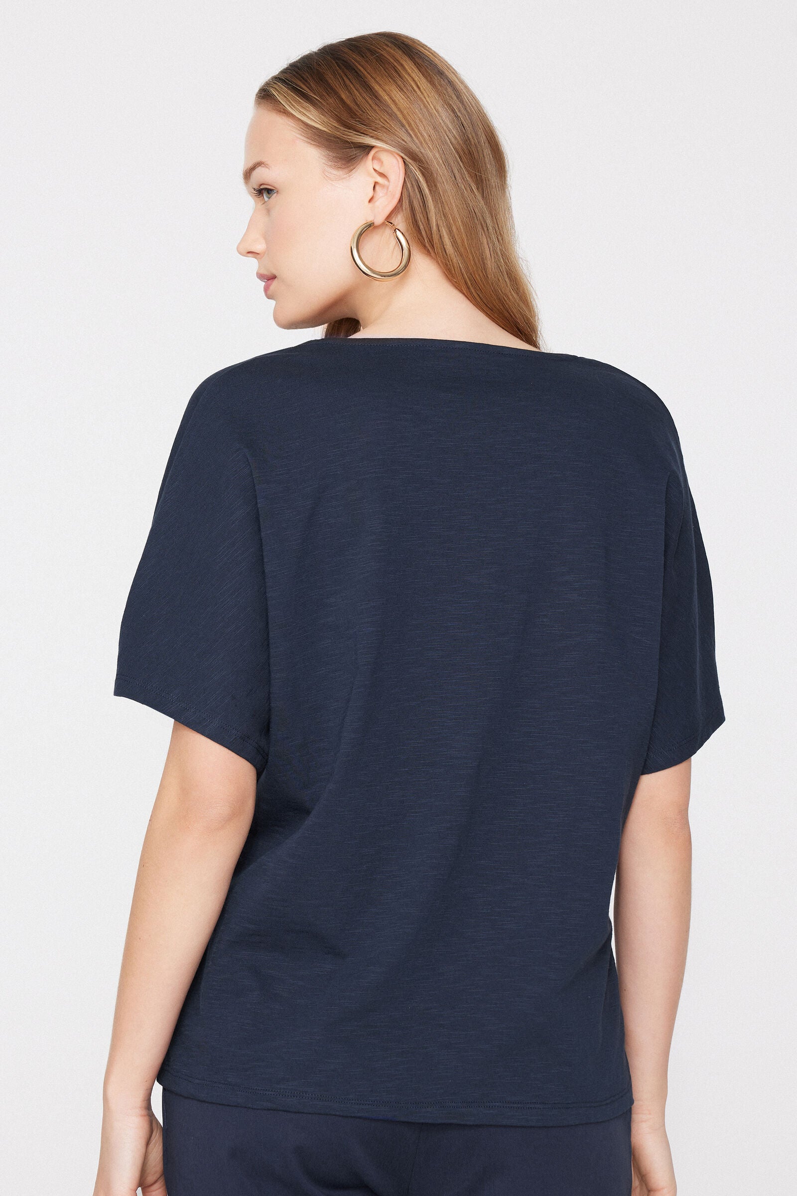 טי שירט 100% Slub Cotton V