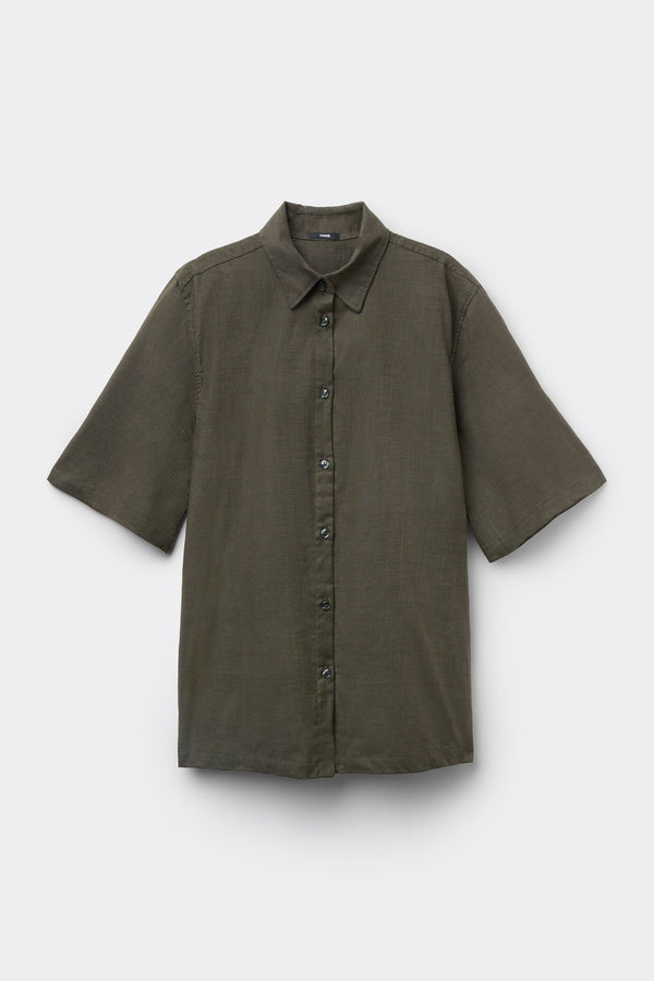 חולצה מכופתרת קצרה 100% Cotton