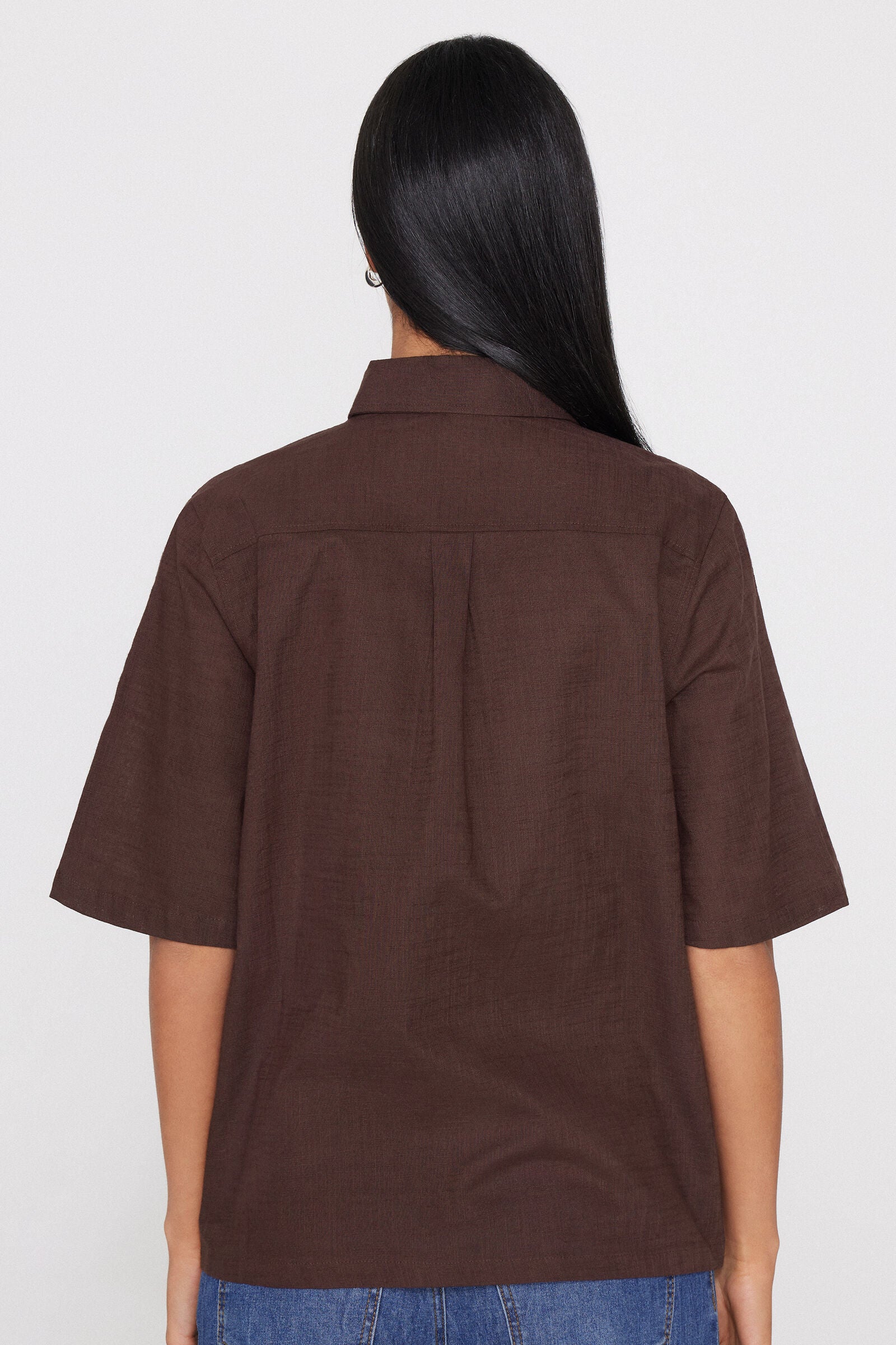 חולצה מכופתרת קצרה 100% Cotton