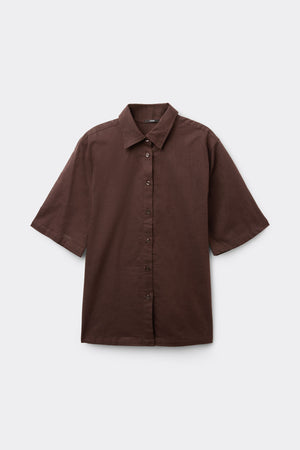 חולצה מכופתרת קצרה 100% Cotton