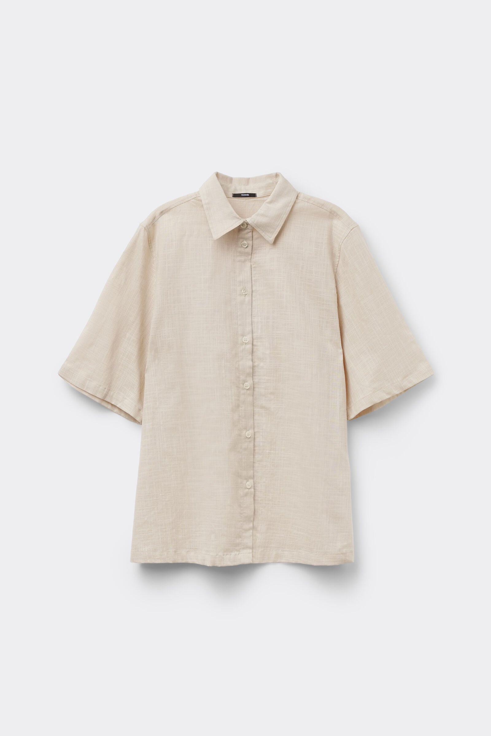 חולצה מכופתרת קצרה 100% Cotton