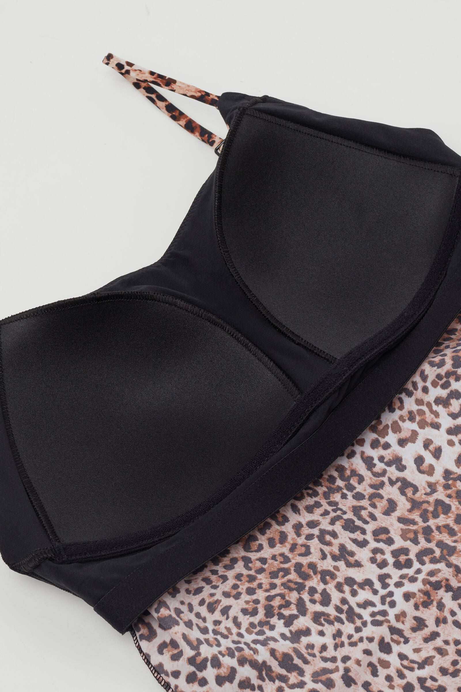 גופייה בהדפס מנומר 2 In 1 Natural Lifting Bra