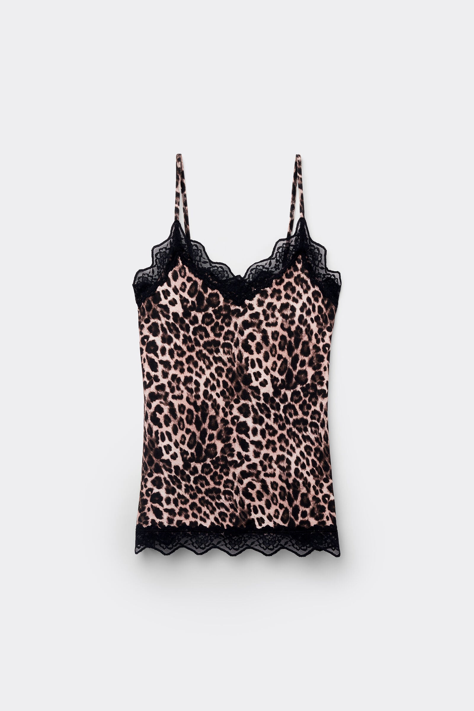 גופיית V בגימור תחרה