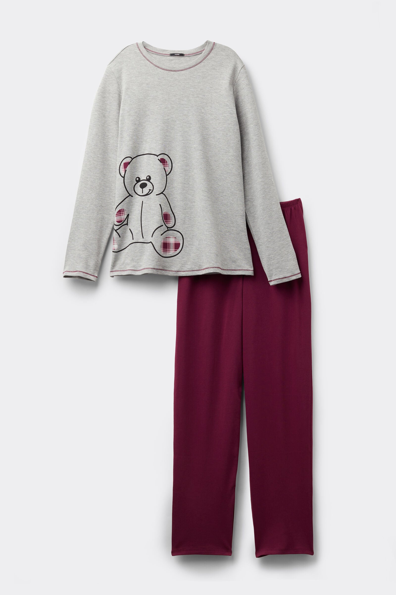 סט פיג'מה כותנה Bear Print