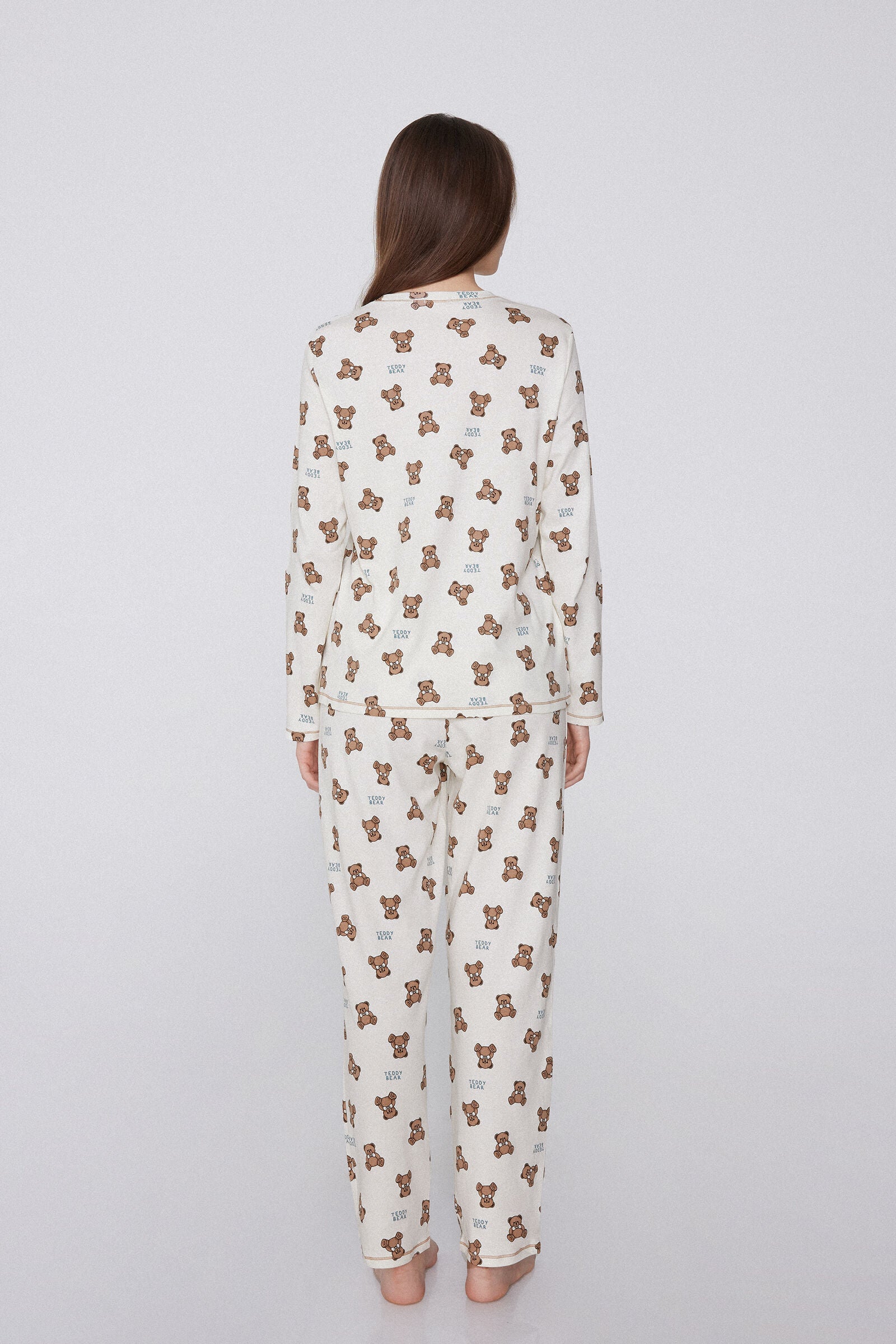 פיג'מה עם הדפס Teddy Bear