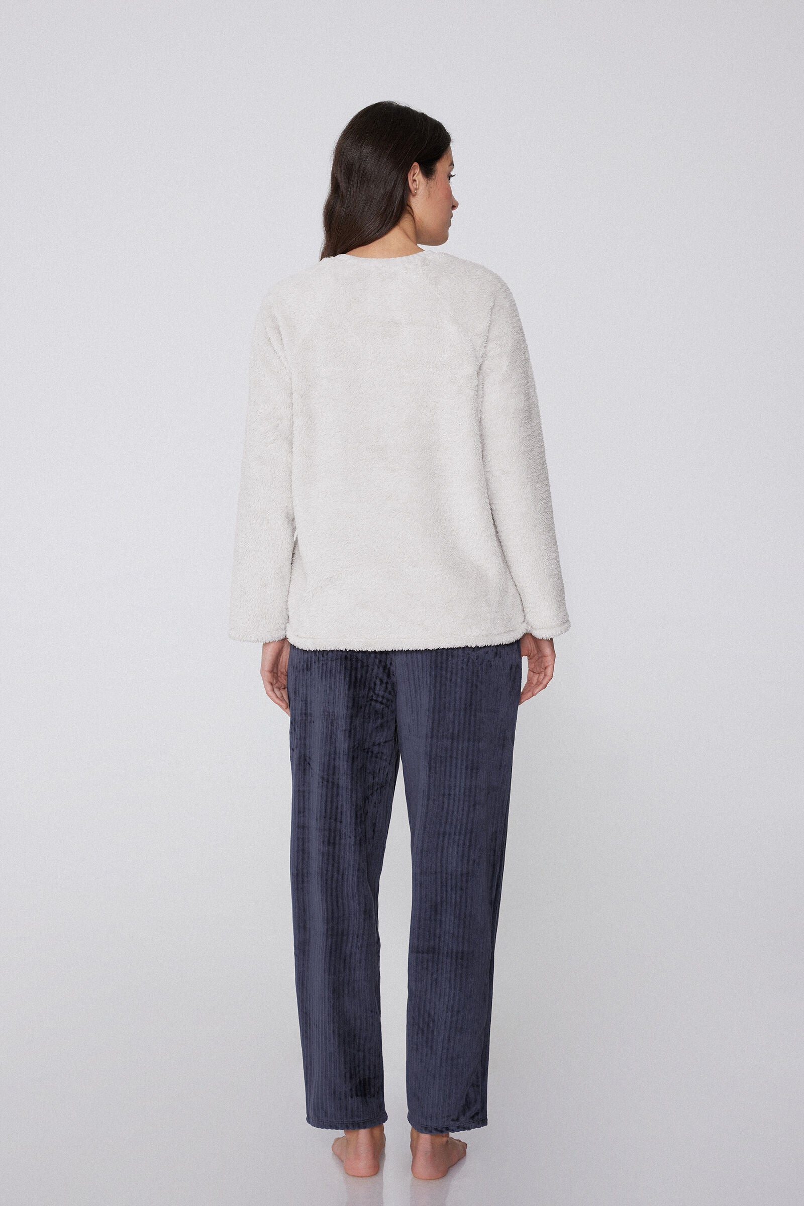 סט פיג'מה פליז Friday Night Print