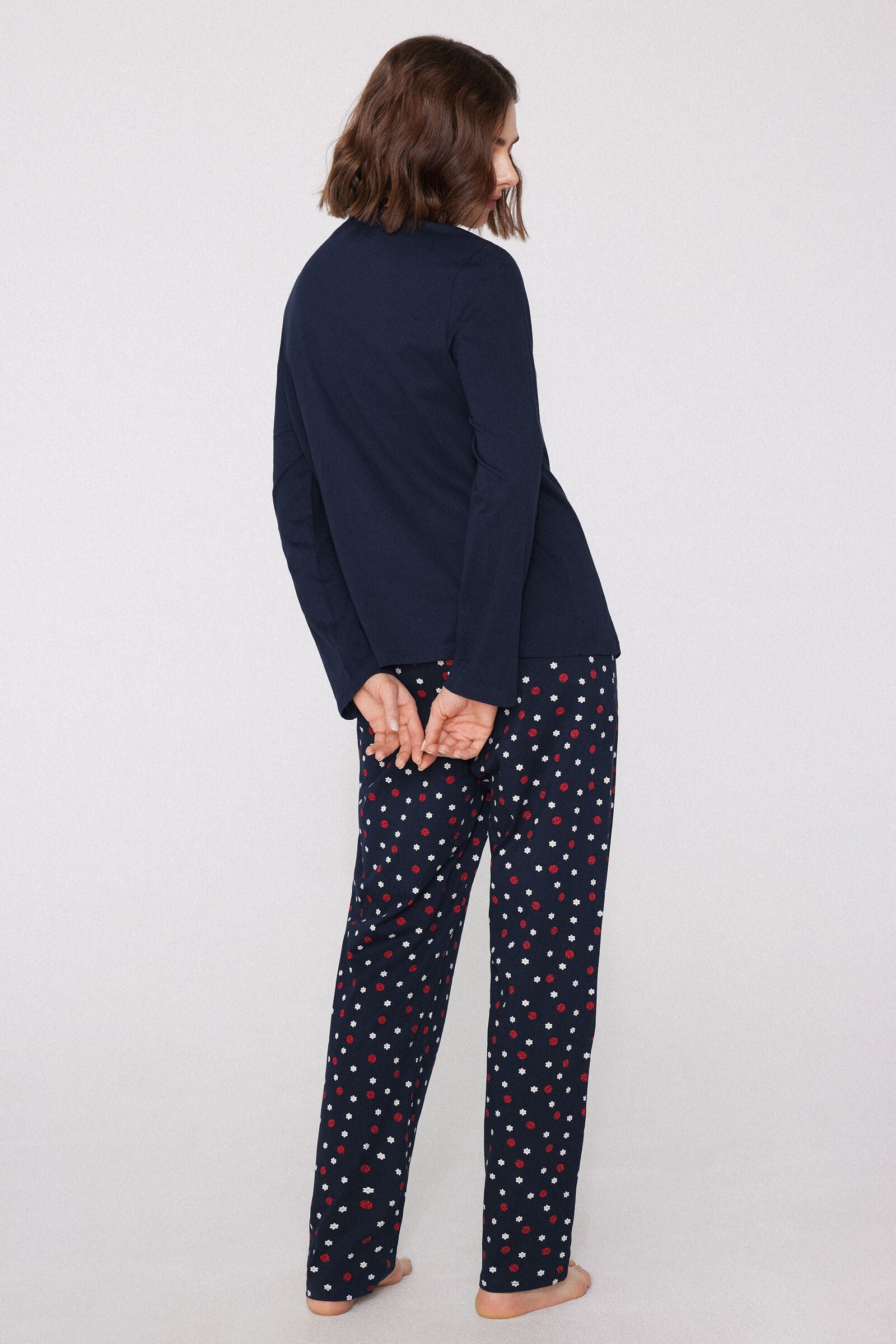 סט פיג'מה כותנה Ladybug