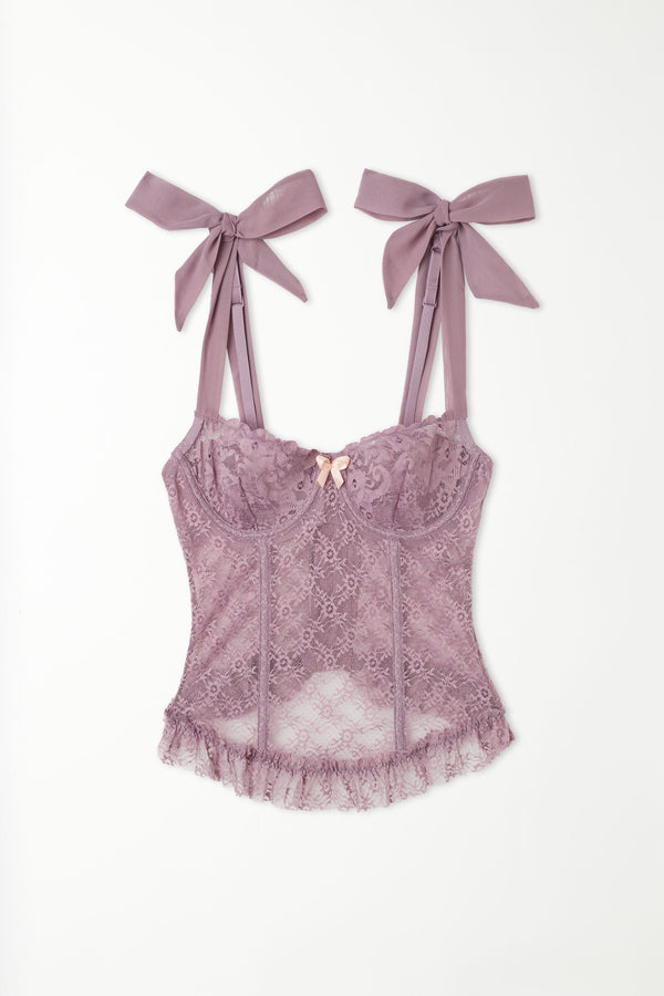 חזיית מחוך בלקונט Soft Mauve Chiffon