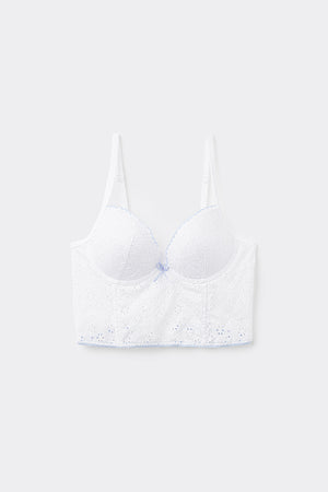 מחוך פוש אפ כותנה Broderie Anglaise