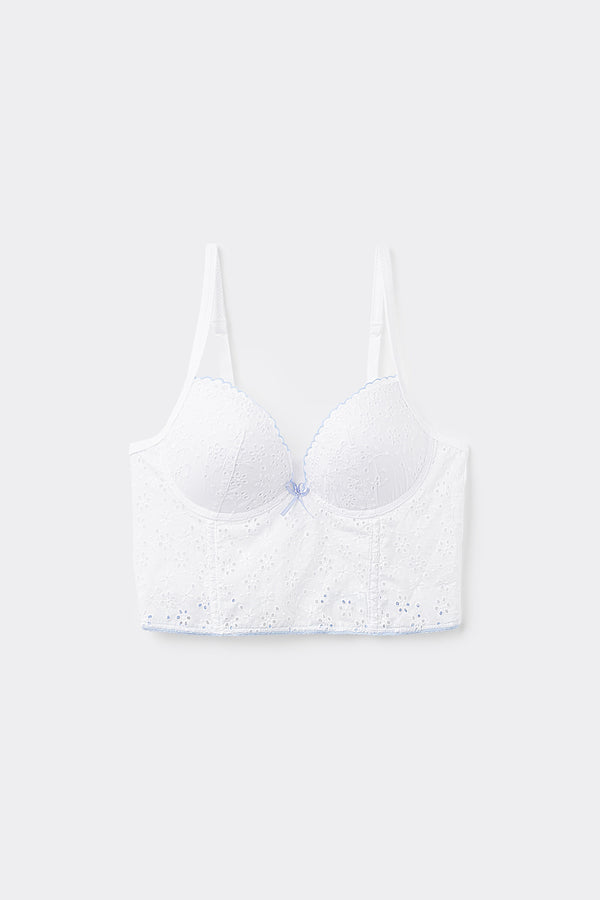 מחוך פוש אפ כותנה Broderie Anglaise