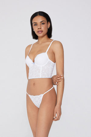 מחוך פוש אפ כותנה Broderie Anglaise
