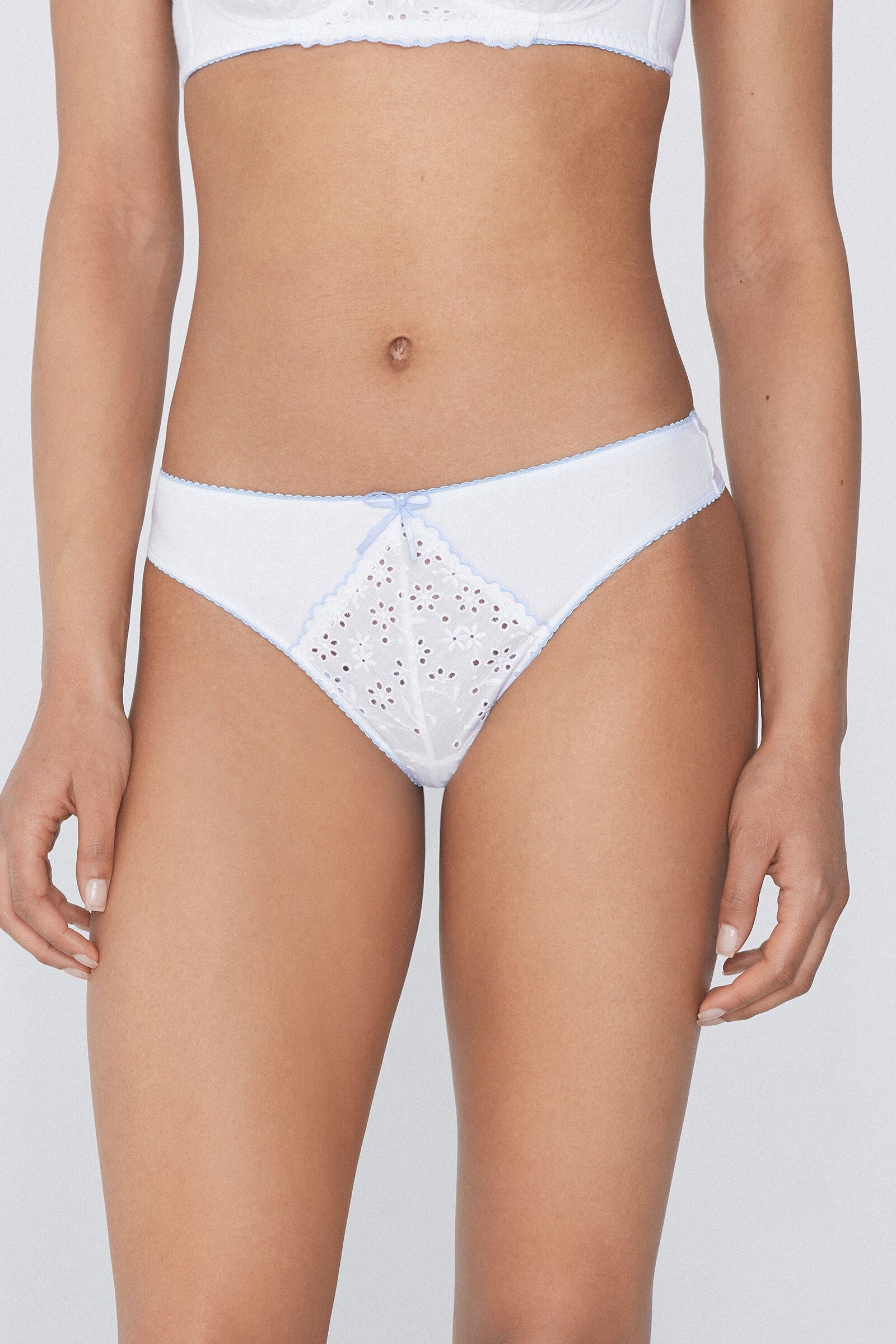 תחתוני כותנה ברזילאיים Broderie Anglaise