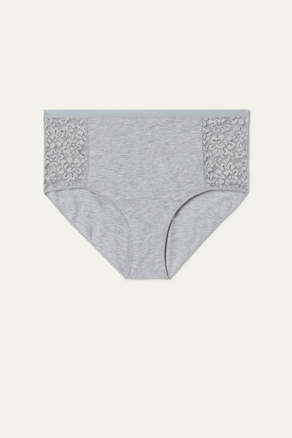 תחתונים בגימור תחרה High-Waist