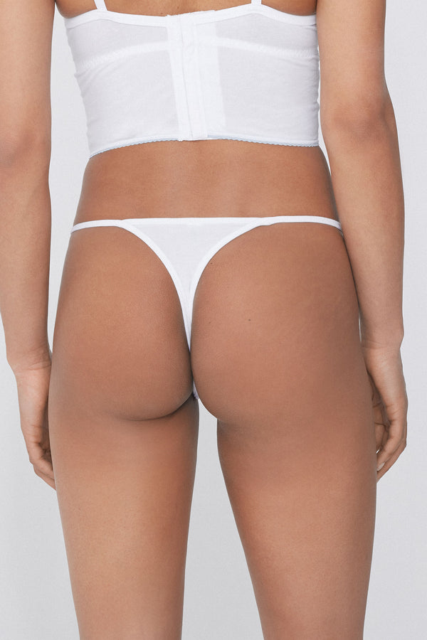 תחתוני חוטיני כותנה Broderie Anglaise