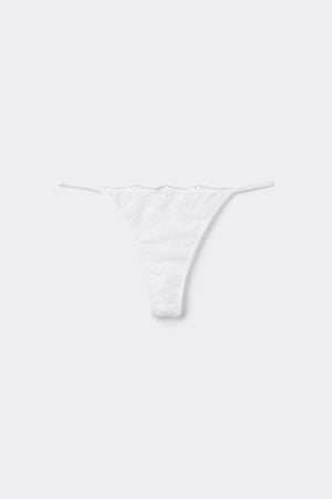 תחתוני חוטיני כותנה Broderie Anglaise
