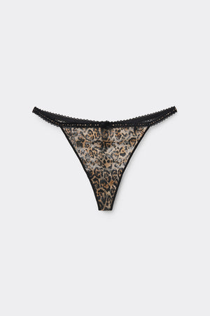 תחתוני חוטיני Iconic Leopard