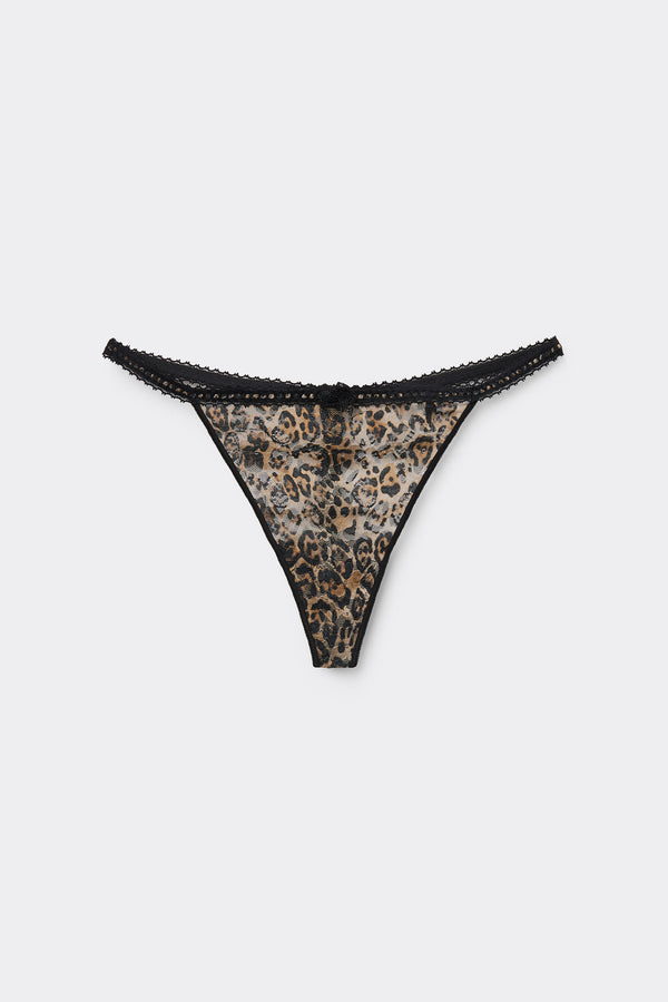 תחתוני חוטיני Iconic Leopard