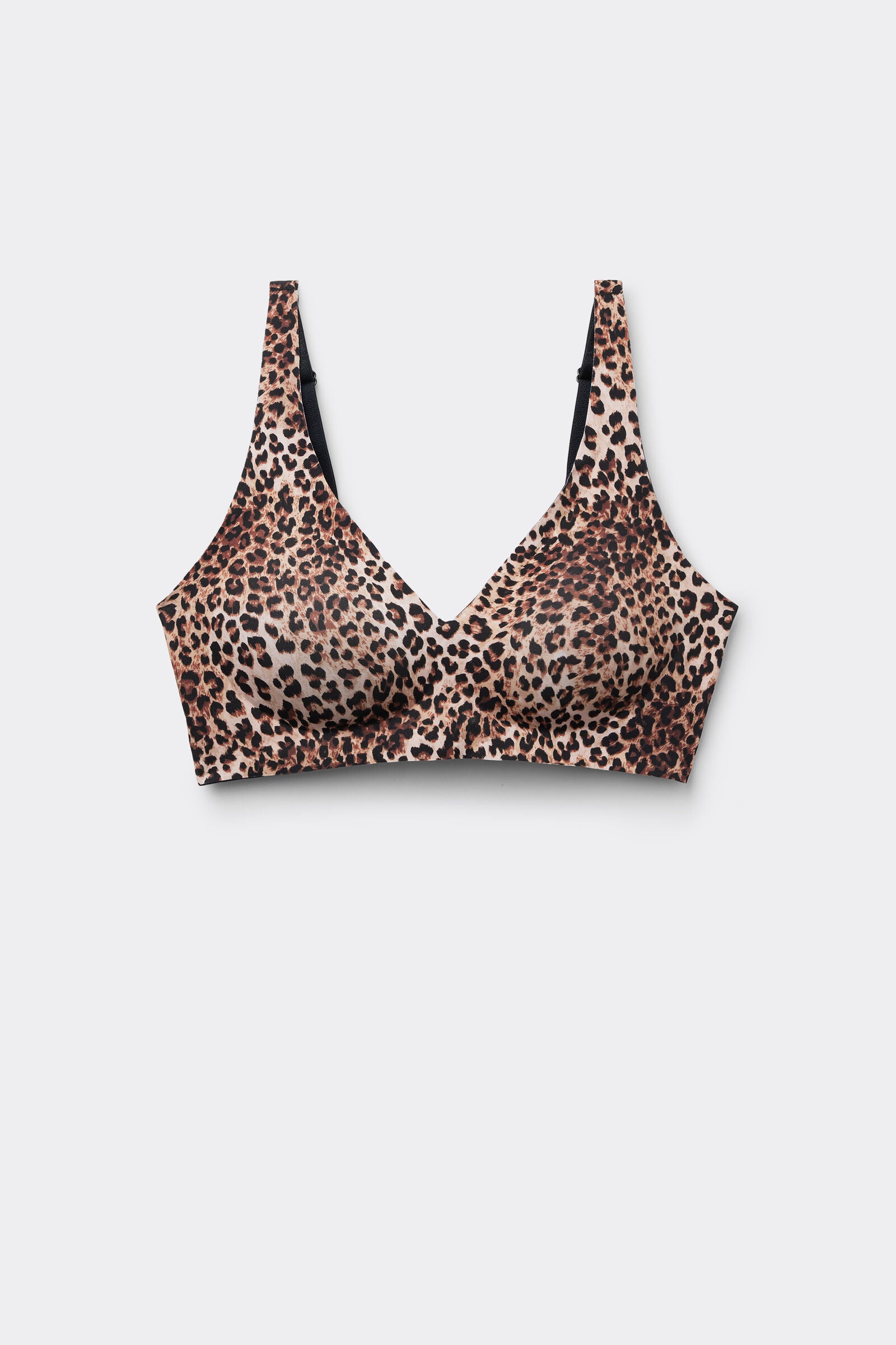 חזיית משולשים בהדפס מנומר ללא תפר