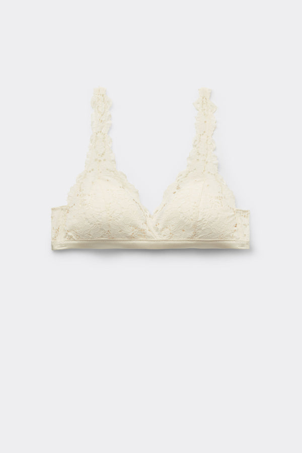 חזיית משולשים מרופדת Havana Ivory Bloom