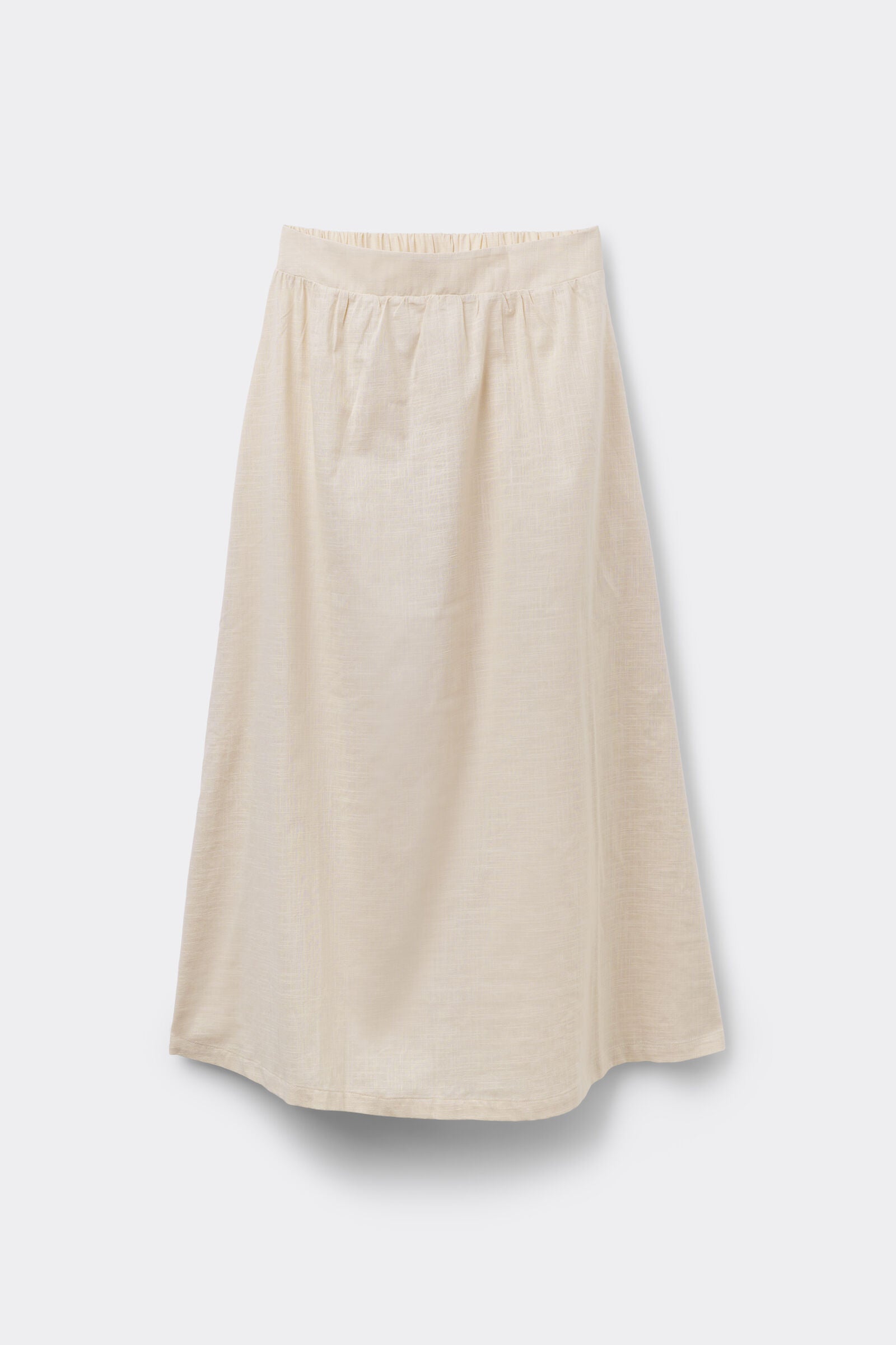 חצאית מקסי מבד קנבס כותנה