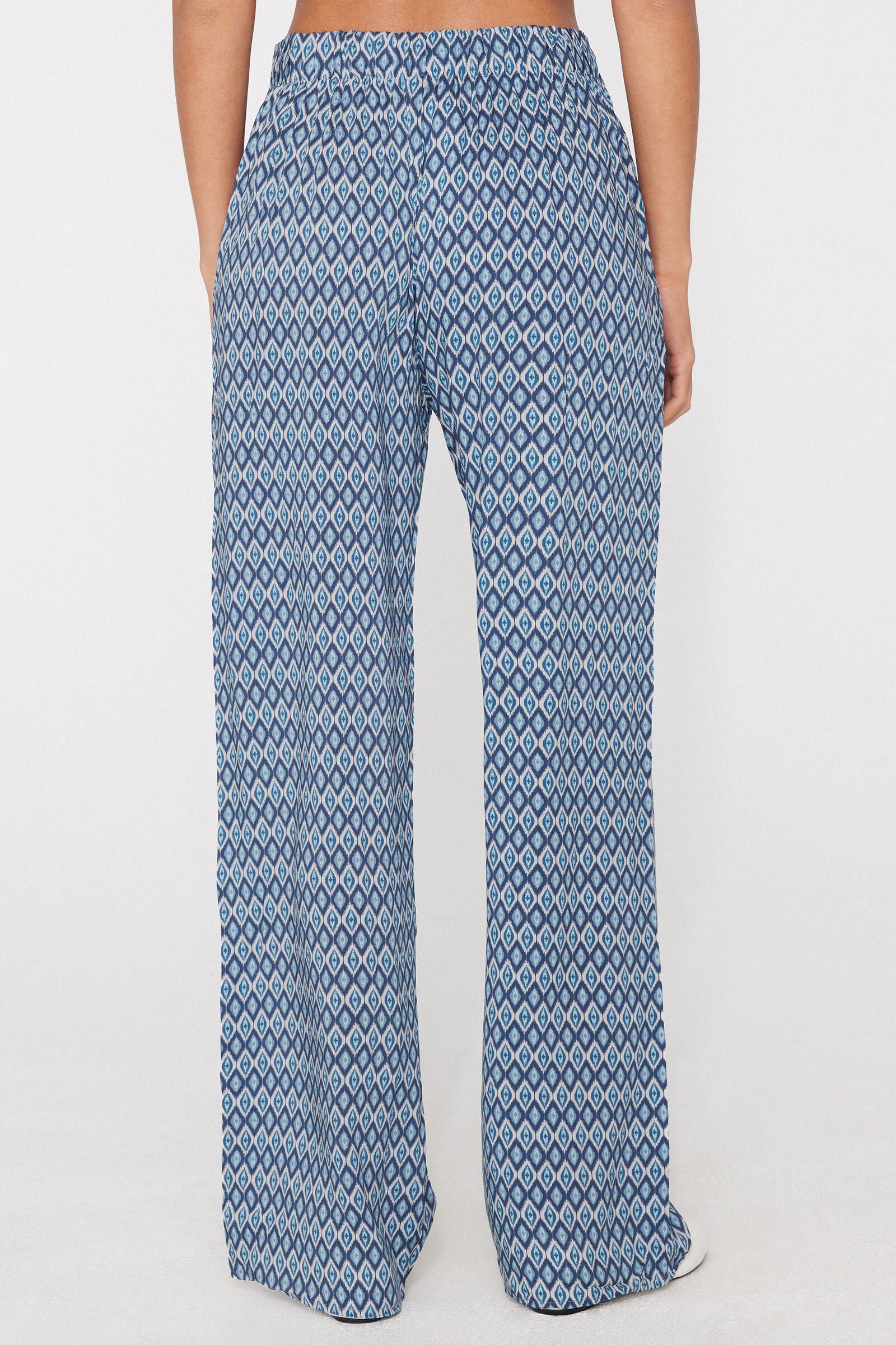 מכנסיים מנומרים Straight-Cut