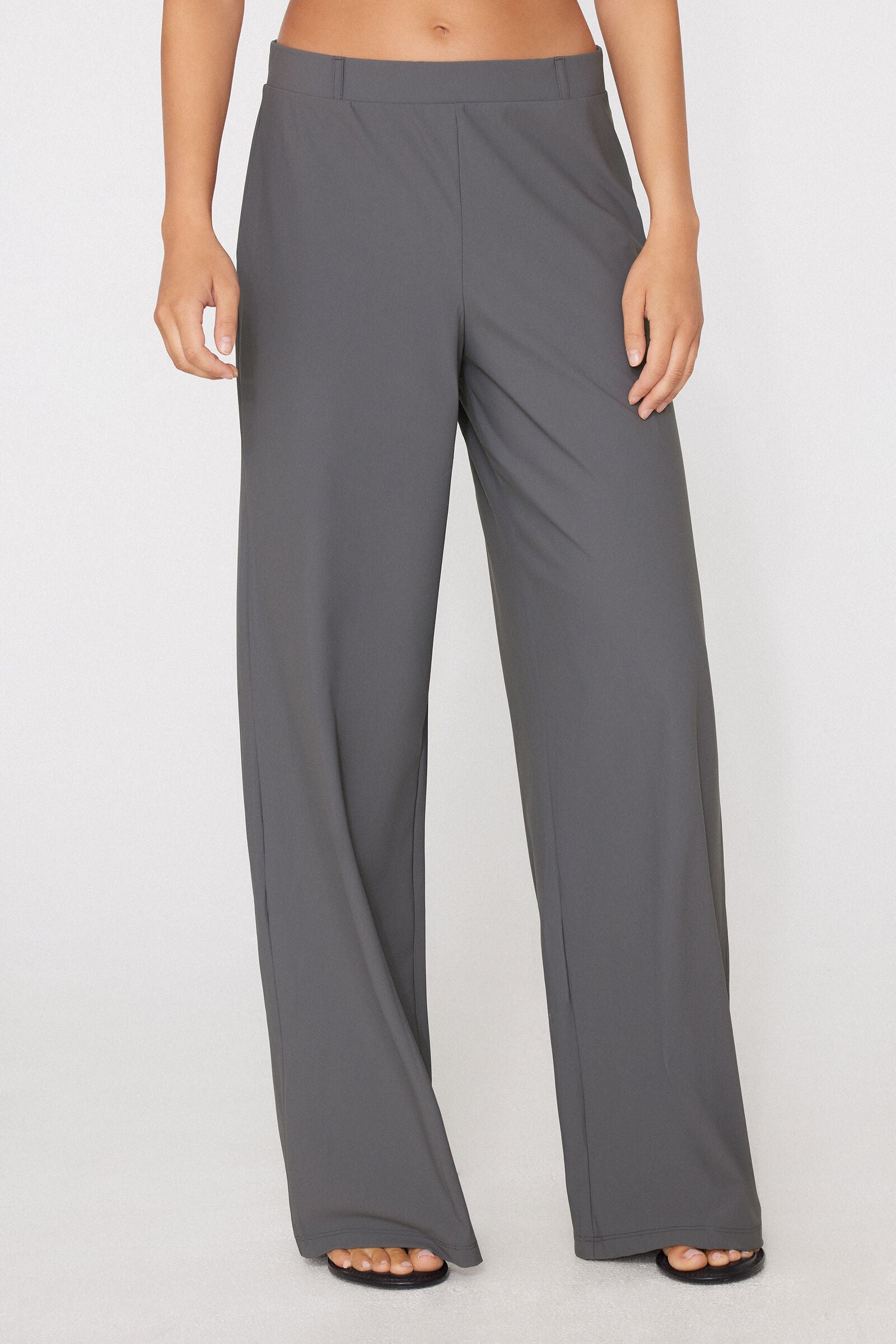 מכנסיים ארוכים מבד מיקרופייבר Easy Fit