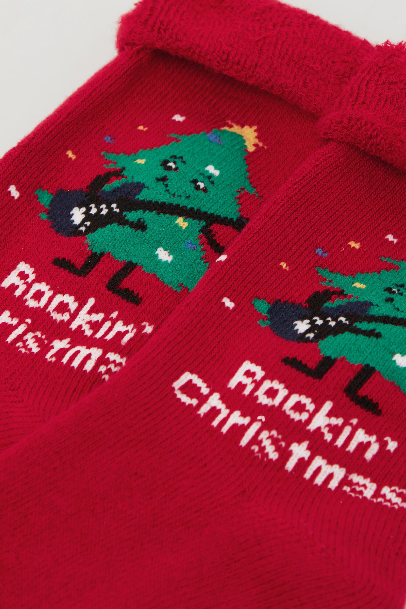 גרביים עבות נגד החלקה Christmas Print