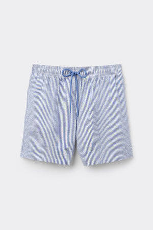 מכנסי בגד ים Crinkled Striped
