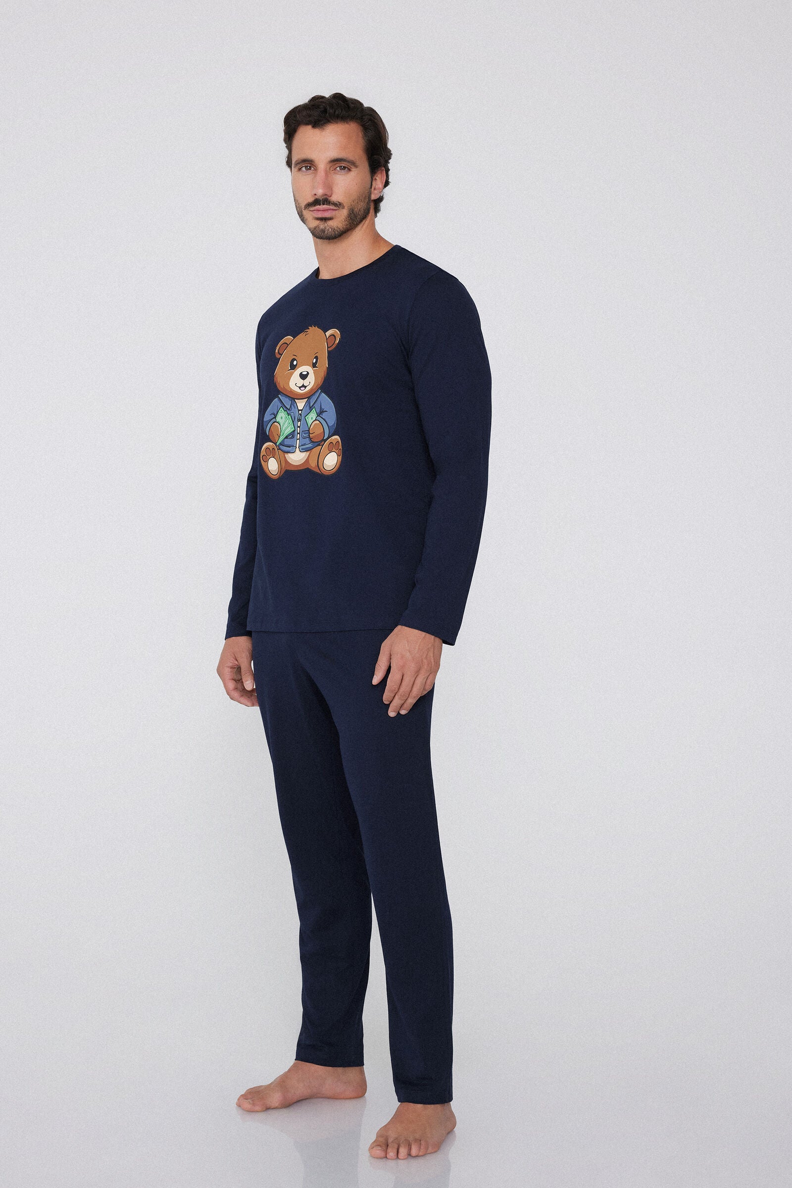 סט פיג'מה כותנה Bear