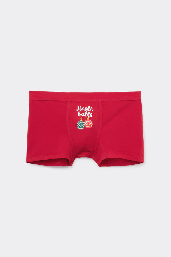 בוקסר כותנה Christmas Print