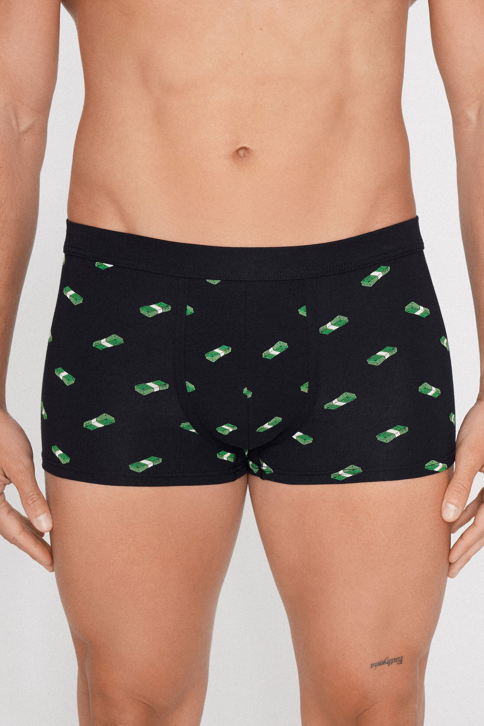 בוקסר כותנה עם הדפס